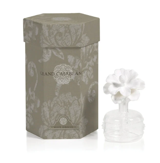 Mini Grand Casablanca Porcelain Diffuser - WHITE ROSE